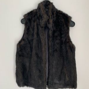 Faux fur vest